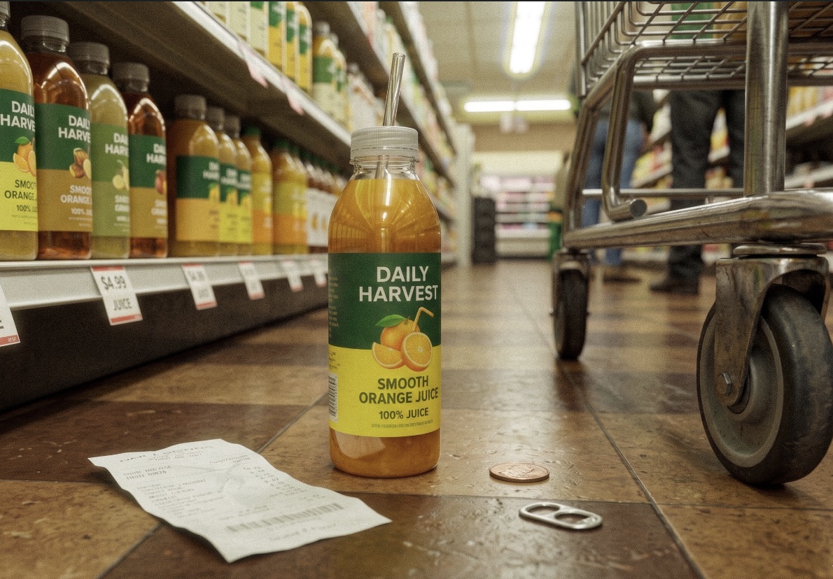 Before: phone photo taken in-store